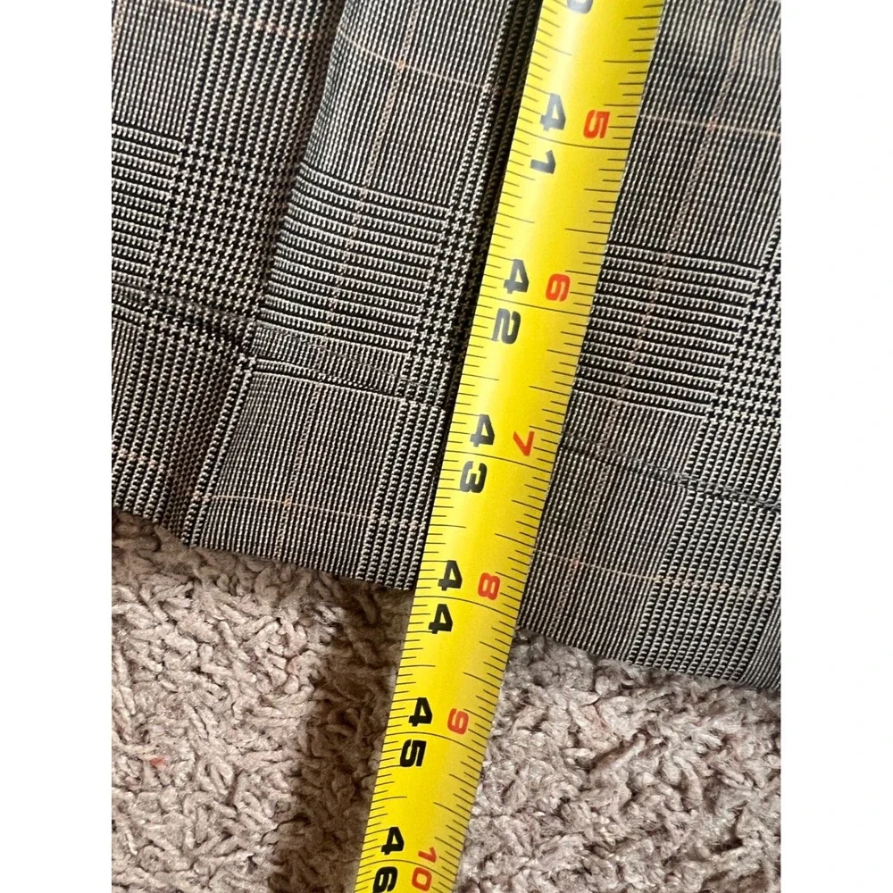 Vintage Ralph Lauren Mens Glen Plaid Wool Suit Made in Canada